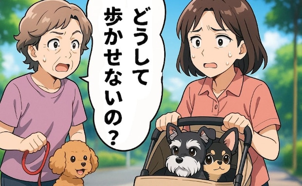 「どうして歩かせないの？」暑さの中で出会った女性と犬、そして夫の衝撃の言葉とは【体験談】