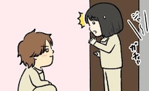 彼氏とホテルに泊まった私。深夜、トイレのドアの前で彼が片膝をついていて…私がビックリしたワケ