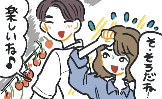 「汗で顔が…」彼と初デートでいちご狩りに行くも、食べられなかった驚きの理由とは！？