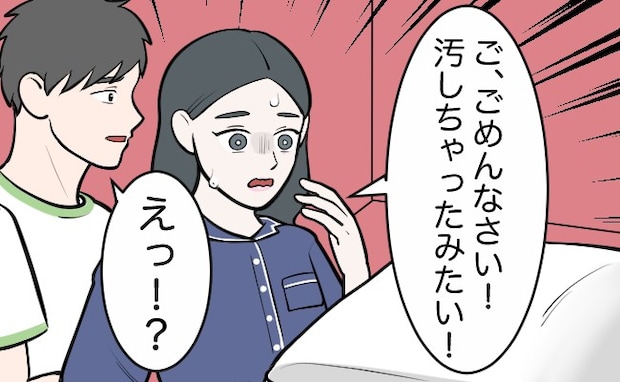 「う、うそ…」初対面の男性の家で一夜を過ごした私…ベッドにまさかの汚れがついていて絶句