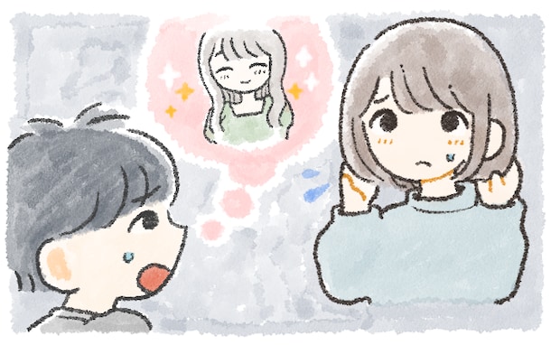 出産目前、思い切ってショートカットに。私を見た夫は…目がテンに。夫「え、切っちゃったの！？」