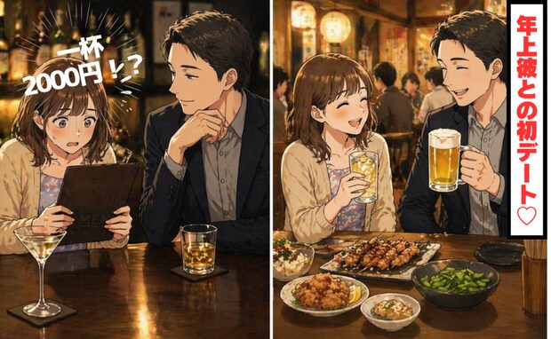 高級バーで思わずギョッ…。17歳上の彼と初デート「次はお願い」ってそういうこと！？