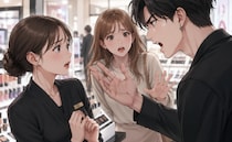 「恥ずかしくないんですか？」デパコス売り場でBAさんをガン詰めする彼氏。店内も騒然…
