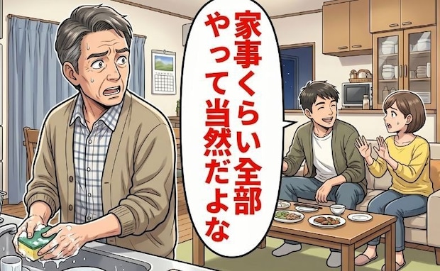 「家事くらい全部やって当然」定年を迎えた私が婿の言葉に困惑…誠実に向き合った結果【体験談】