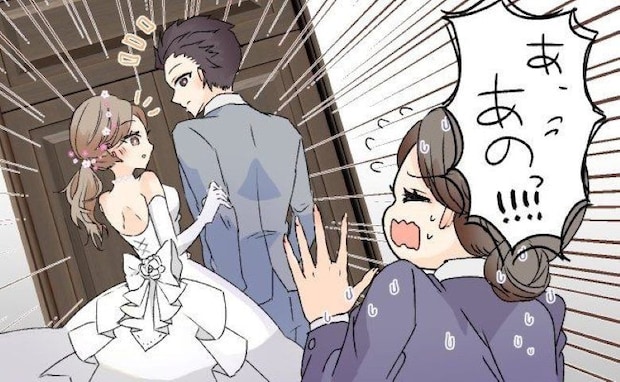 「待ってください！背中に…！」え？結婚式でドレスに着替えた私⇒メイクさんから慌てて呼び止められ…