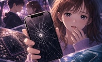 「どうして、また…」思わずゾッ…。画面バキバキ、水没…恋の危機と重なるスマホの異変？