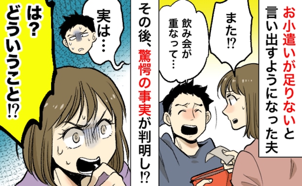 「また足りないの？」月3万のお小遣いがすぐなくなる夫→問い詰めた結果、驚きの使い道が判明して…！