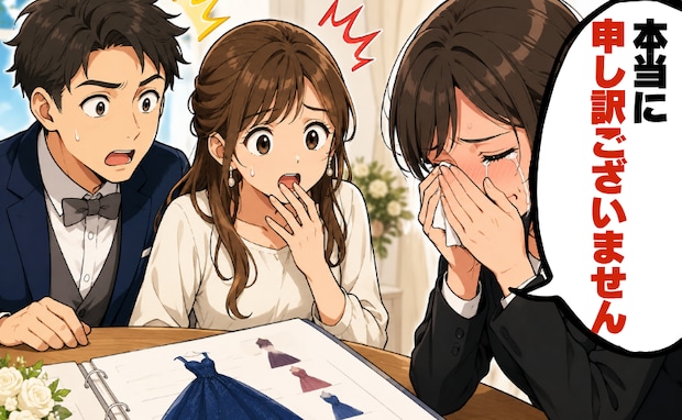 結婚式の打ち合わせ中。「どうお詫びしたら…」司会者が突然涙！？まさかすぎるハプニング？