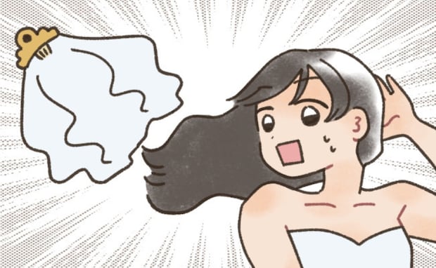 結婚式の前撮り中。「まってー！」飛ばされたベールは、まさかの場所に…！？