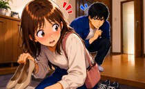 彼の実家でコソコソ…見つからないはずが！？⇒「あらぁ～！」会わないはずの人物と遭遇し赤面！