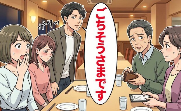 「ごちそうさまです」義兄を交えた食事会で会計時に家族全員が戸惑った出来事とは【体験談】