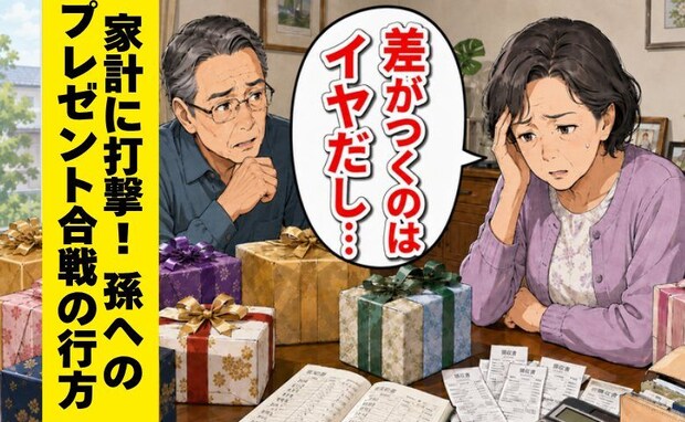 「差がつくのは…」両家で競う孫へのプレゼント。負担に悩み息子夫婦へ告白した結末【体験談】