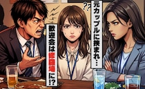 「なんで私が…」歓迎会で両隣は険悪な元カップル。新人の私が巻き込まれた修羅場