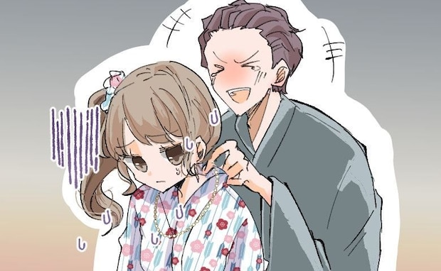 お祭りデートで私の背後に立った彼が、大爆笑。「え…何?」彼が笑っていたワケに…私は赤面