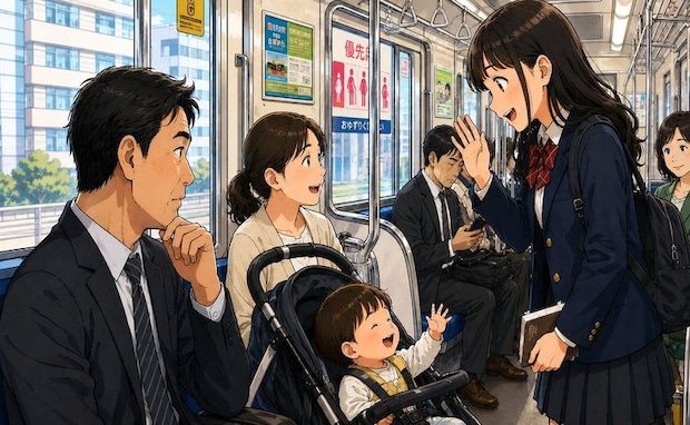 「温かいな…」ベビーカーの親子が乗車。隣の中学生の行動が車内の空気を変えた理由とは【体験談】