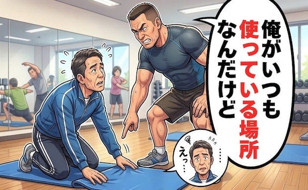 「俺がいつも使う場所だ」スポーツクラブの威圧的な常連客へ放った冷静なひと言の行方【体験談】