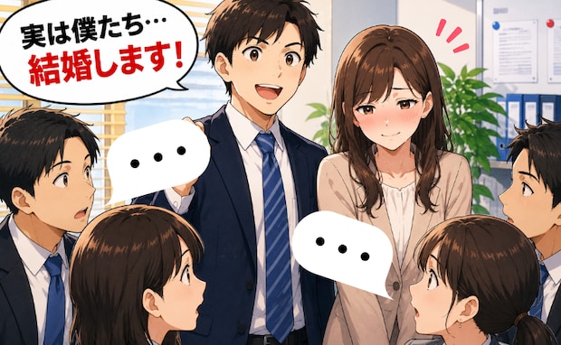 職場の先輩「実は僕たち…結婚します!」発表直後、場にいた同僚たちが顔を見合わせた理由とは