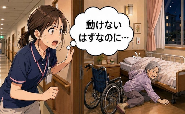 「動けないはず…」深夜の介護施設で聞こえた声。巡回中の職員が見た驚きの光景は【体験談】