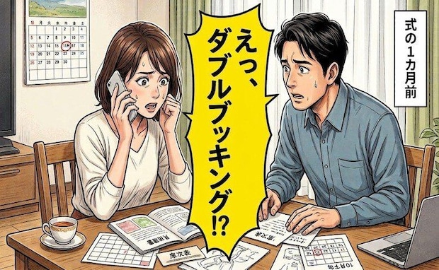 「結婚式がダブルブッキング！？」1カ月前に式場から連絡…順調な準備が一転したワケ【体験談】