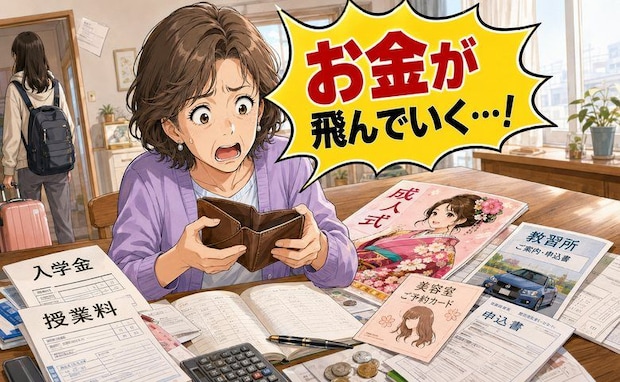 「お金が飛んでいく」娘の大学合格直後に始まった容赦のない出費の嵐…親が困惑したワケ【体験談】