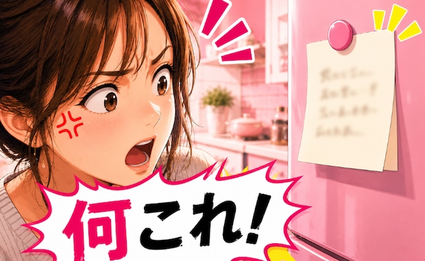 「食器くらい洗え」冷蔵庫に貼られたメモにイラッ。夫婦喧嘩に発展した翌朝…夫から明かされた本音とは