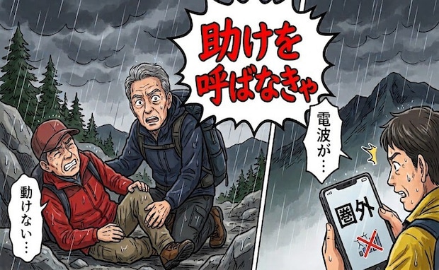 「助けを呼ばなきゃ」登山中に天候が急変。電波も届かない中で仲間に起きた深刻な異変とは【体験談】