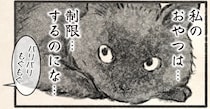 「クロネコ様、お太りになったから今日からおやつなし」と飼い主。猫の「ごもっともな主張」／今日もネコ様の圧が強い