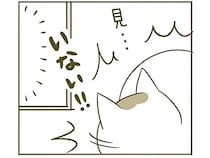 食べる様子を見ていてほしい猫。飼い主がそっといなくなると...!?／うちの猫がまた変なことしてる。2