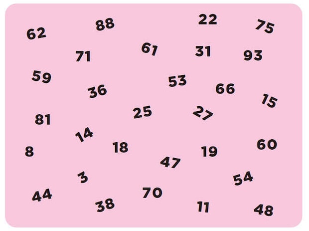 【脳力アップドリル】数字のペアを探し出そう!足し算ペアパズル