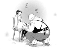 駅前で出会ったのは...えっ!? 担がれた女性が連れていかれた先は...／家政婦のクマさん