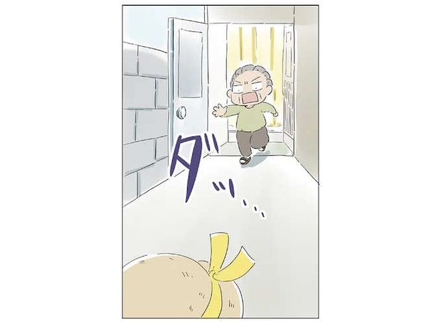 「孫の飛び出し防止」は万全。でも孫はおじいの上を行く！／ハルとゲン