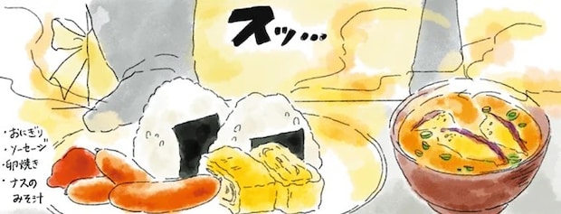 週明けから残業でヘトヘトなところにクマが出前？「月曜日のウインナー」／疲れた人に夜食を届ける出前店