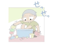 孫が散らかした家を大掃除！ 時計を見たら「まだ30分!?」／ハルとゲン