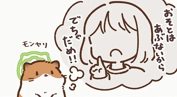 飼い主さんはダメって言ってたのに。衝撃事実にハムちゃんフリーズ/ひまちゃんと天国の面接