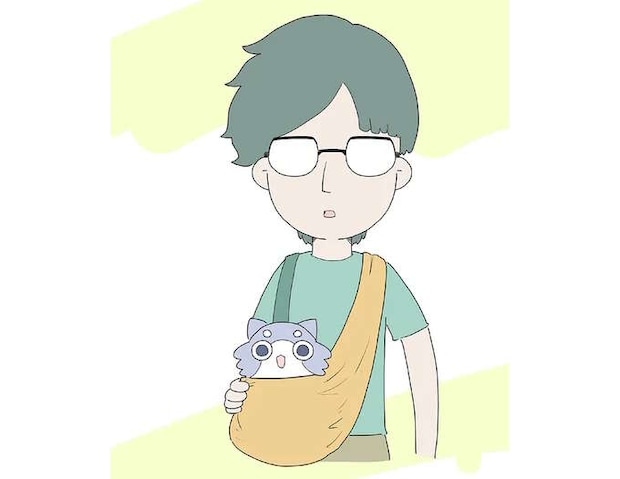 子猫と暮らし始めて2週間。そんな時、家を訪れた青年の目的は？／ハルとゲン