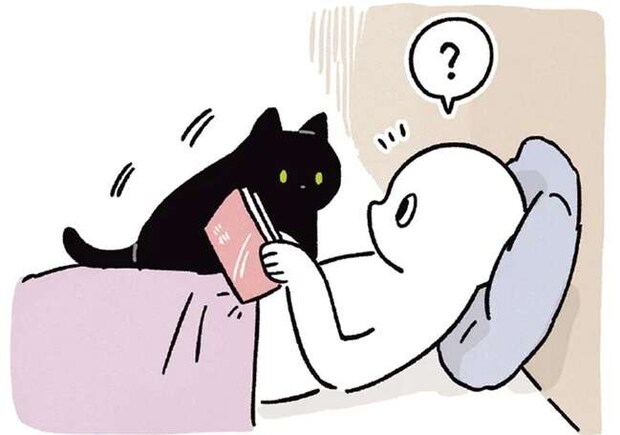 え、猫も!? 飼い主の首に頭をつっこんできて...／黒猫ろんと暮らしたら3