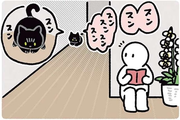 猫だけど犬っぽい!? 呼ばなくても愛猫は匂いをたどって.../黒猫ろんと暮らしたら4