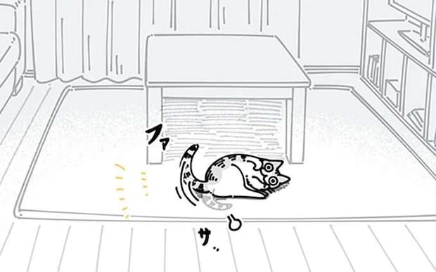 しっぽで返事する猫。でも呼ぶ人によって対応が違って...え?/夜は猫といっしょ5