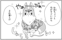 換毛期の愛犬コーギーに服を着せてみた。 胴長なワンコだけに...／あしょんでよッ7