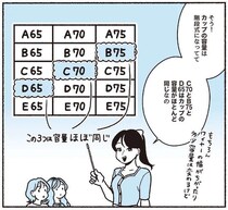 知ってると便利な「姉妹サイズ」。 D65、B75、C70はカップ容量がほぼ同じ！／悪いのはスタイルじゃなくて下着でした