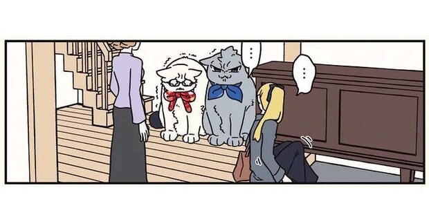 「寂しいの?」自宅に帰る妹を見送る、猫になった兄たち/ブラック企業の社員が猫になって人生が変わった話8