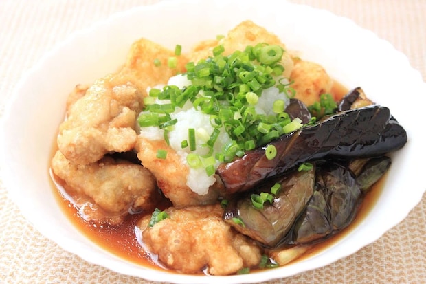 なすと鶏肉、豆腐の揚げだし_画像.JPG