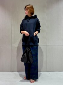 『チェック柄 × スウェット』が可愛い！【無印良品】秋にマネしたい♡「パンツコーデ」