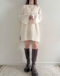 ガバッと着るだけ → 体型カバー！【しまむら】大人のスタメン候補♡「高見えベスト」