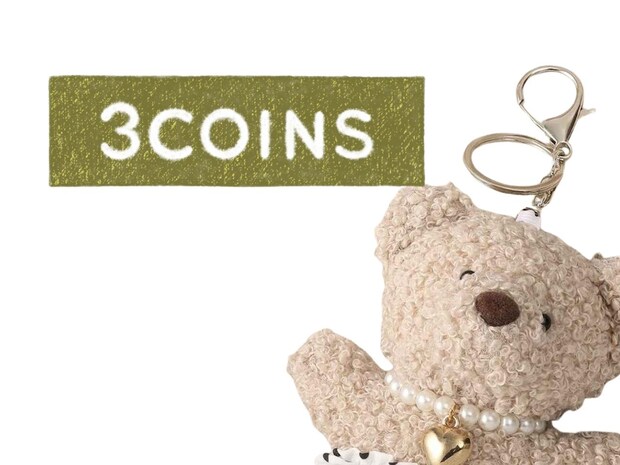 悶絶級の可愛さ、、！【3COINS】付けるだけで癒される♡「キーホルダー」