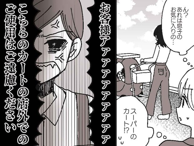 スーパーのカートを敷地外で使用する女性「家に着いたら返すつもりだった」→ 店員の毅然な対応にスカッ！