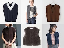 秋始めは【レイヤードスタイル】に欠かせない「ベスト」から！