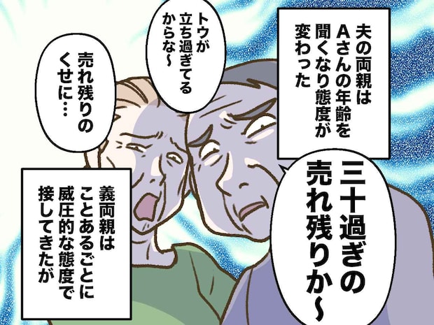 嫁の年齢を聞くと、義両親が豹変!「三十過ぎの売れ残りか」その後も耐えてきたけど、、、ついに限界が!
