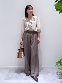 『ワイドパンツ苦手』な人へ！【グローバルワーク】40代店員さんはこう穿く！「大人コーデ」