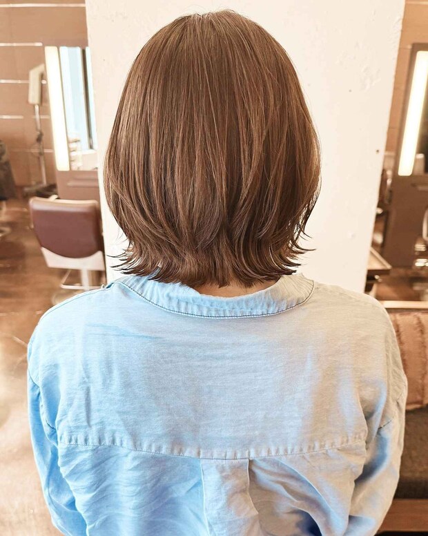 頑張らずにこなれ感♡【40・50代】に激推ししたい！「ウルフ風ボブ」